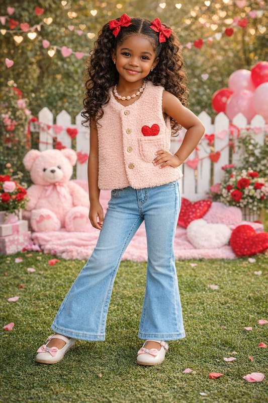 Valentines Girls Vest