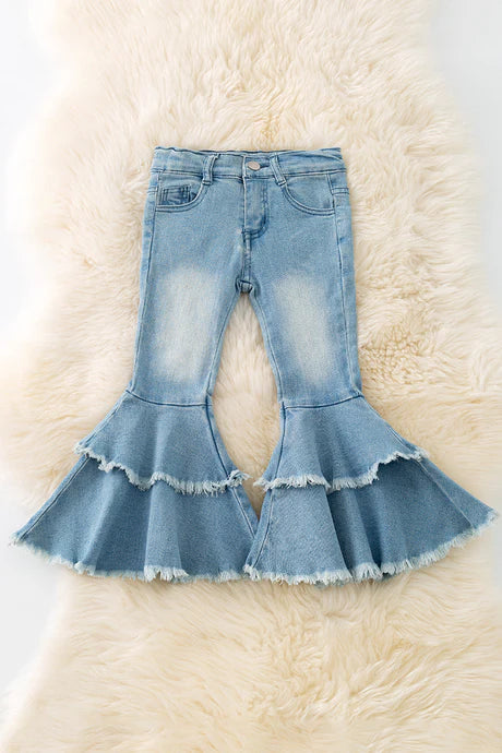 Double Layer Girls Bellbottoms