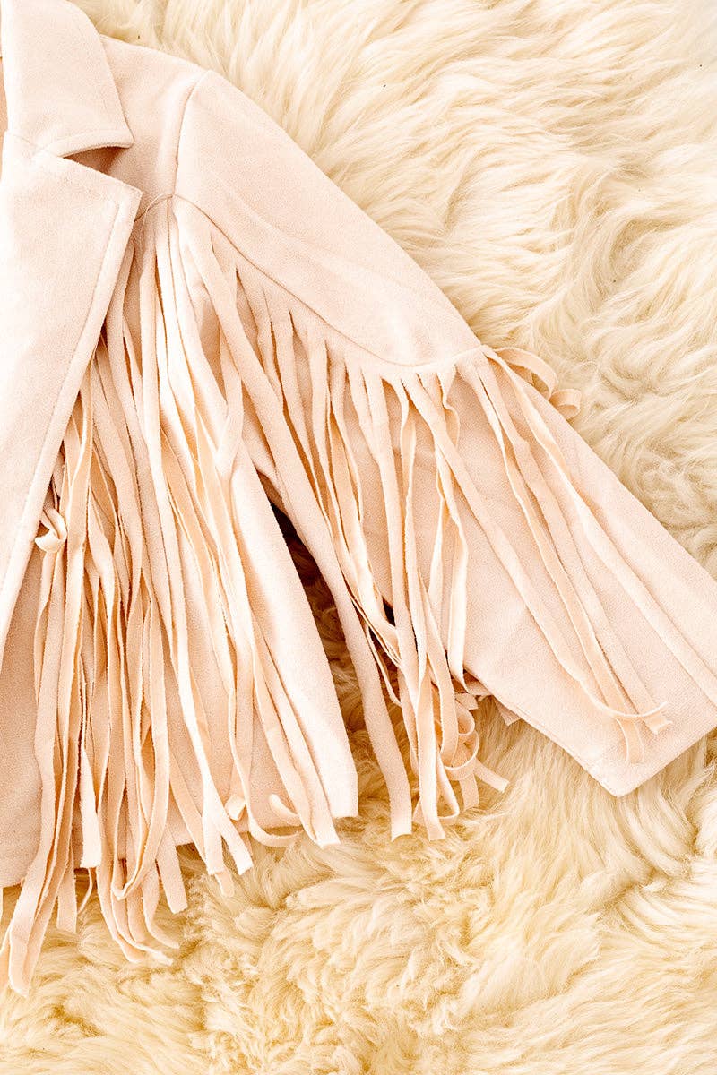 Suede fringe jacket