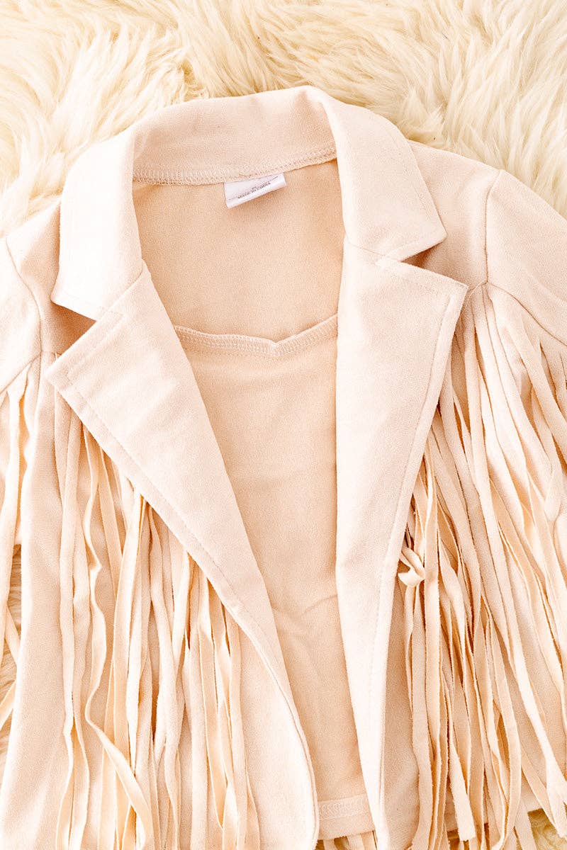 Suede fringe jacket