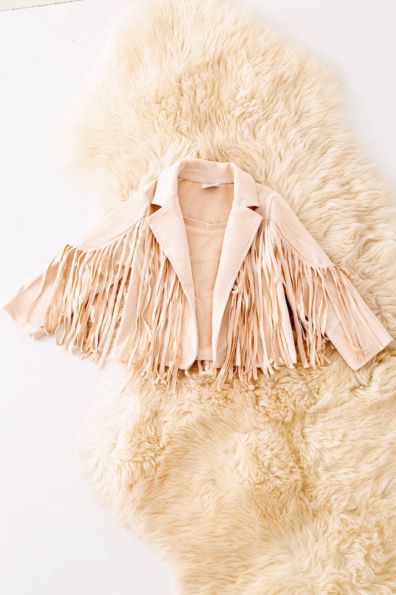 Suede fringe jacket