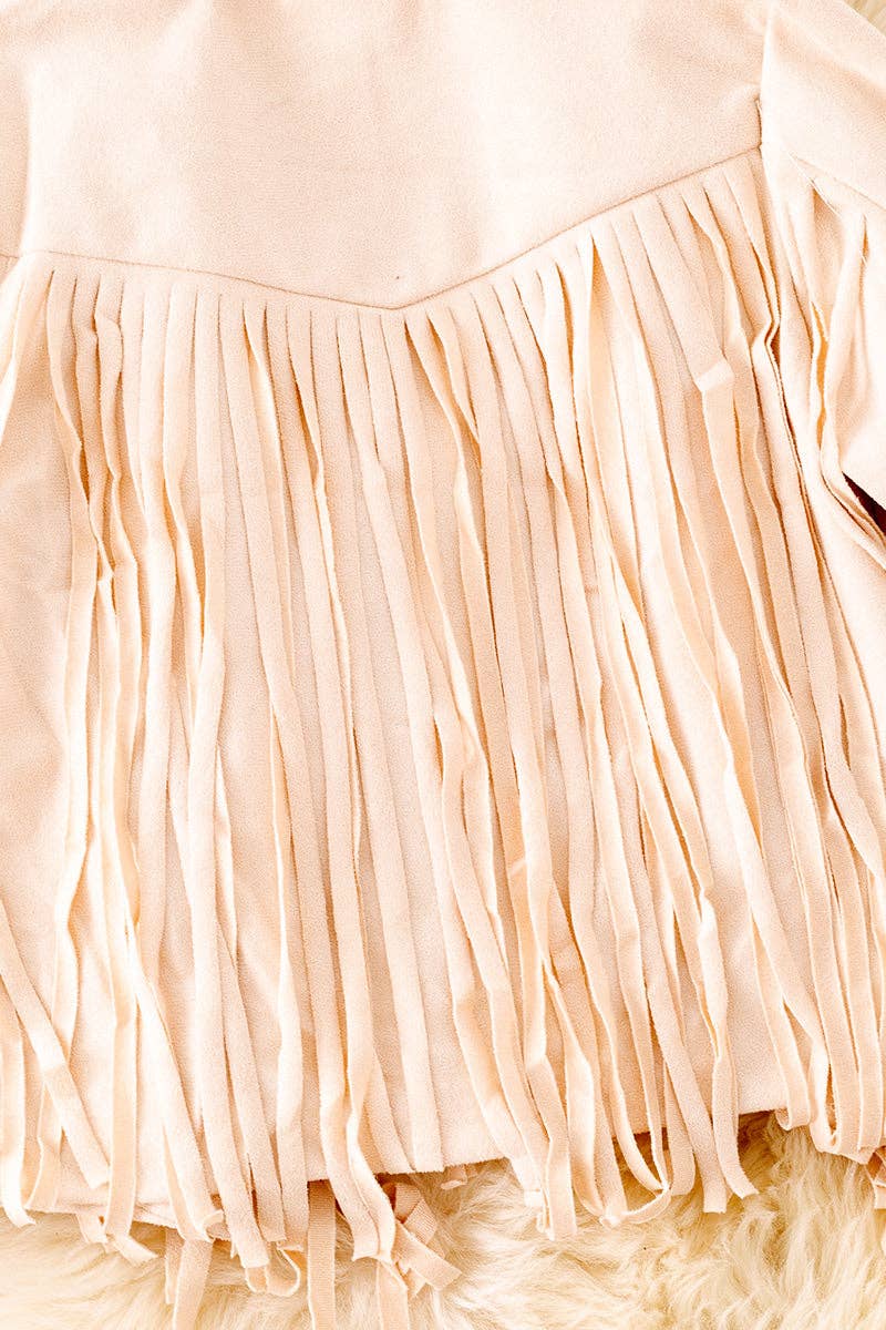 Suede fringe jacket