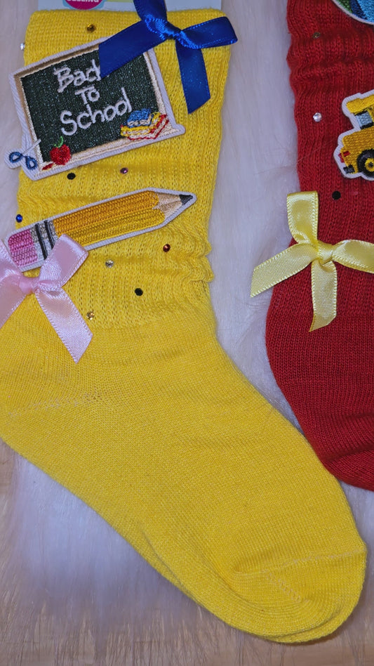 Back to School Slouch Socks